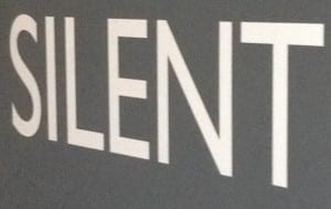 Silent Floor Sign. (Crockford, 2016)